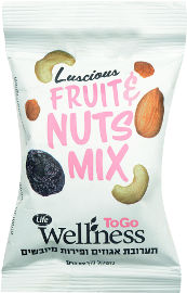 Life Wellness תערובת אגוזים ופירות יבשים TO GO