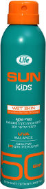 Life SUN קידס ספריי הגנה לעור רטוב SPF50