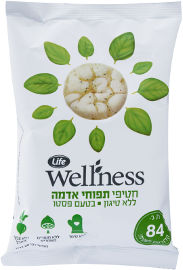 Life Wellness חטיף תפוח אדמה ללא טיגון בטעם פסטו