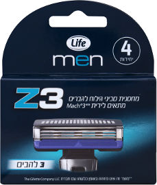 Life Z3 מחסנית סכיני גילוח לגברים