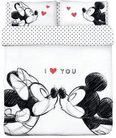 Disney סט מצעים זוגי M&M Kiss