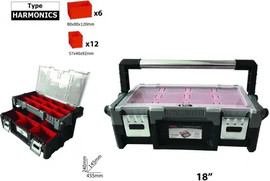 B-Tech ארגז כלים נפתח כפול 18" – 18 תאים נשלפים | B.Tech