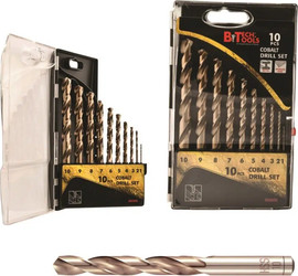B-Tech סט מקדחי PRO M35 HSS COBALT 5% – 10 יח' | B.Tech