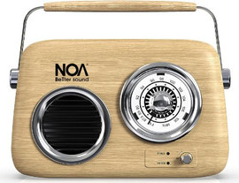 NOA רדיו BLUETOOTH בעיצוב רטרו NOA נואה דגם NOA RETRO WOOD