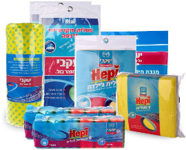 יעקבי חבילת מטליות וספוגיות למגוון שימושים
