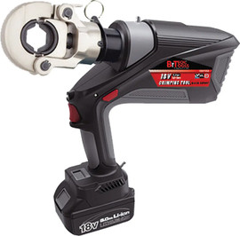 B-Tech לוחץ נעלי כבל נטען 18V DIN ליתיום לנחושת ואלומיניום כושר לחיצה 60KN | B.Tech