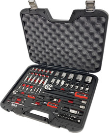 B-Tech סט בוקסות Dual Spline ואביזרים 79 חלקים  DR 1/4"+1/2"  משולב 6 ב1 (כמו 210 חלק)