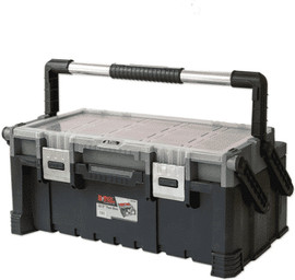 B-Tech ארגז כלים פוליקרבונט 22" – אורגנייזר שקוף + סגר מתכת + גלגלים (0501457) | B.Tech