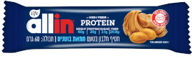 לייף PROTEIN&FIBER ALL IN חטיף חלבון וסיבים בטעם חמאת בוטנים