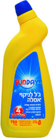 סאנדיי ג'ל לניקוי אסלה 4 פעולות ב-1 בניחוח אורנים