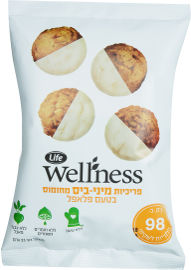 Life Wellness פריכיות מיני ביס מחומוס בטעם פלאפל