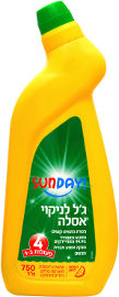 סאנדיי ג'ל לניקוי אסלה 4 פעולות ב-1 בניחוח לימון