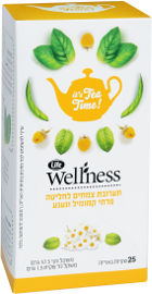 LIFE WELLNESS תערובת צמחים לחליטה פרחי קמומיל ונענע