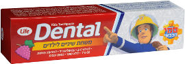 Life DENTAL משחת שיניים לילדים סמי הכבאי לגילאי 2-6 שנים