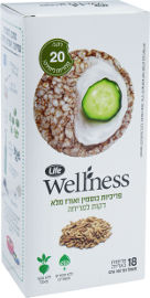 Life Wellness פריכיות כוסמין ואורז מלא דקות למריחה