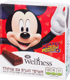 Life Wellness חטיפי דגנים עם שוקולד