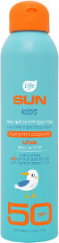 לייף SUN KIDS ספריי קצף לילדים לעור רגיש SPF50 עמיד במים