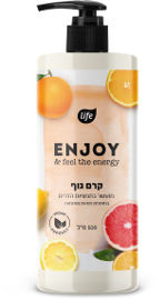Life ENJOY קרם גוף משאבה