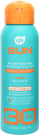 Life SUN ספריי שקוף לעור רגיש SPF30 ללא אוקסביניזון