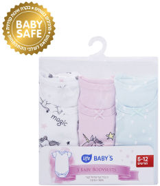 Life BABYS בגד גוף חד קרן 6-12 חודשים