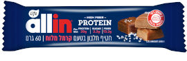 לייף PROTEIN&FIBER ALL IN חטיף חלבון וסיבים בטעם קרמל מלוח