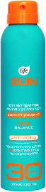 Life SUN ספריי שקוף לעור רגיש SPF30