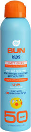 Life SUN KIDS ספריי שקוף לעור רגיש להגנה SPF50 להתזה על עור רטוב