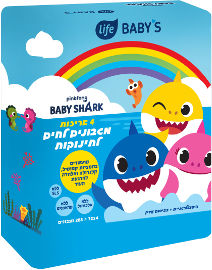 Life KIDS מגבוני בייבי שארק 72 יחידות
