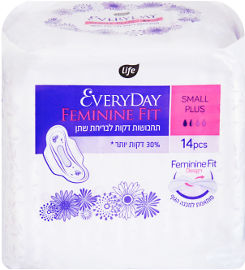 לייף FEMININE FIT תחבושות דקות לבריחת שתן - מיני