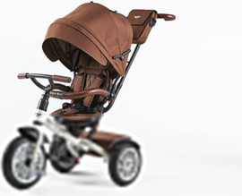 Qplay תלת אופן בנטלי 6 ב 1 במהדורה מיוחדת דגם Bentley Brown חום