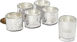B-DECOR נר קריסמס כסף 7*8.5 8279