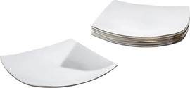 OPAL צלחת 26X26 ס״מ עם פס זהב OPAL