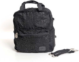 gitta תיק גב mini basic שחור מנצנץ גיטה