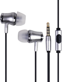 Silver Line אוזניות סטריאו תוך-אוזן עם מיקרופון Silver Line FDH-105 - צבע כסוף