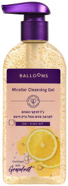 BALLOONS ג'ל ניקוי לפנים למראה פנים נטול ברק ורענן לעור מעורב-שמן