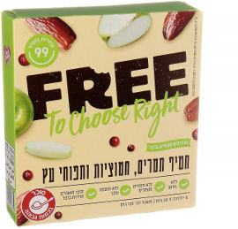 פרי מארז חטיף תמרים, חמוציות ותפוחי עץ