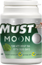 מאסט MOON גומי לעיסה ללא סוכר בטעם מנטה עדינה