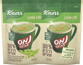קנור נמס בכוס מרק אפונה 100% רכיבים טבעיים