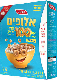תלמה אלופים 100% דגנים מלאים בטעם וניל