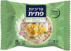 פתית פריכיות כוסמת דקות עם צ'יה
