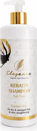 Elegance שמפו קרטין ללא מלחים לשיער 500/1000 מ"ל Salt-Free Keratin Shampoo for Hair