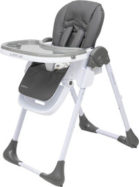Sport Line Comodo XL כסא אוכל קומודו עם ריפוד דמוי עור מעובה, מצבי גובה ושלושה מצבי שכיבה - אפור