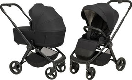 Sport Line עגלת תינוק דו-כיוונית משולבת סיילו CIELO 2025 עם קיפול דו-צדדי - שחור ספורט ליין