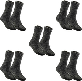 Go Nature L - חמישה זוגות גרביים מגה היט להגנה מפני קור קיצוני צבע אפור מידה