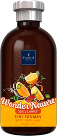 Famirel ג'ל רחצה 3 ב-1 לגברים FAMIREL Wonder Nature Spicy Lemon