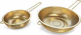 Cucina מסננת עם ידית זהב 26 ס"מ