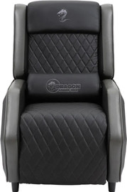 Dragon כורסת גיימינג מעוצבת Dragon דרגון Pro gaming sofa dlx שחור משולב אפור
