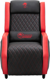 Dragon כורסת גיימינג מעוצבת Dragon דרגון Pro gaming sofa dlx שחור משולב אדום