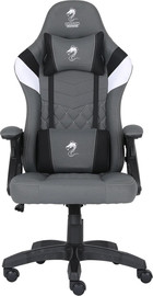 Dragon כסא גיימינג מעוצב Dragon דרגון 2025 Ace Pro דמוי עור (PU) אפור משולב לבן