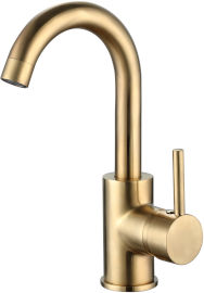 Aquila ברז פרח קצר DONALD זהב מוברש AQUILA PREMIUM